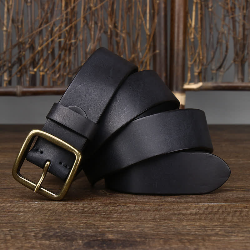 Veste décontractée pour homme avec ceinture en cuir de vache souple
