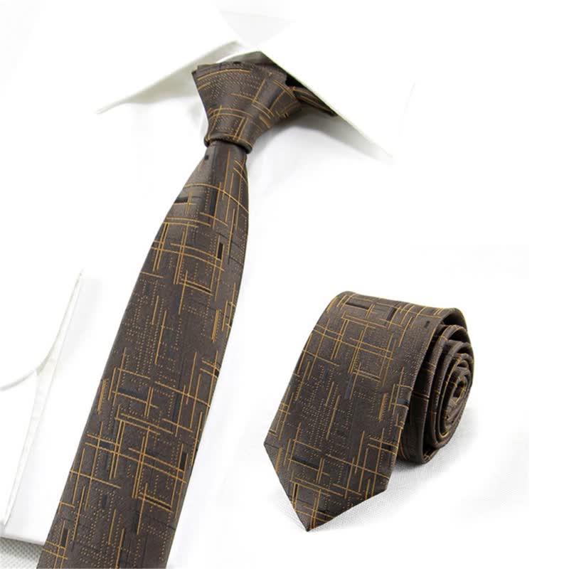 Cravate fine et moderne pour homme, ligne éblouissante