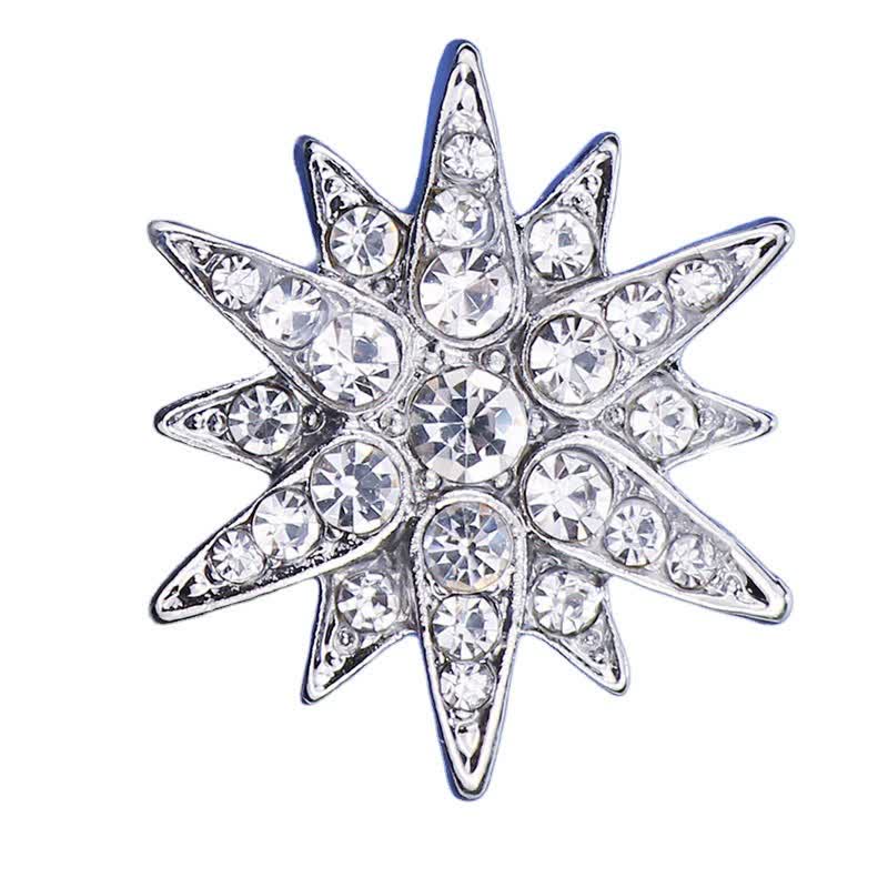 Superbe broche étoile hexagonale pour homme