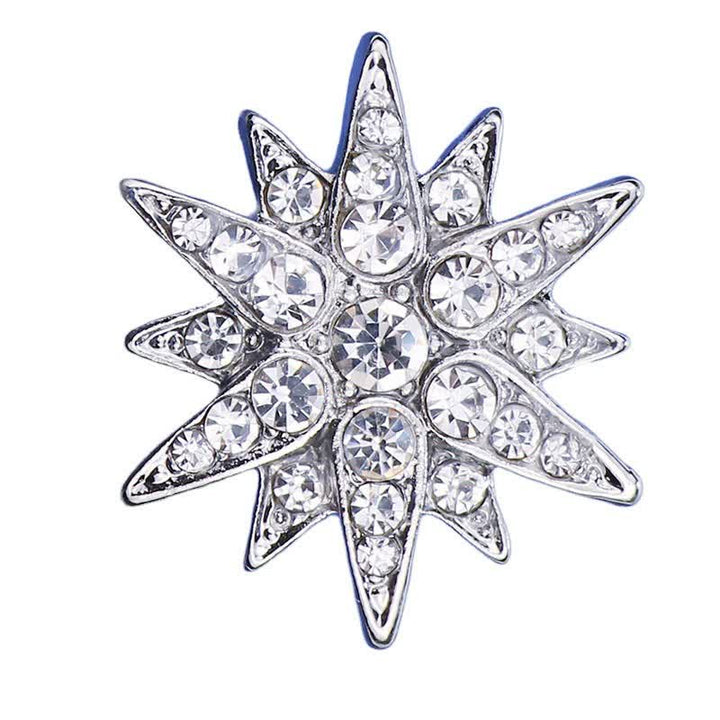 Superbe broche étoile hexagonale pour homme