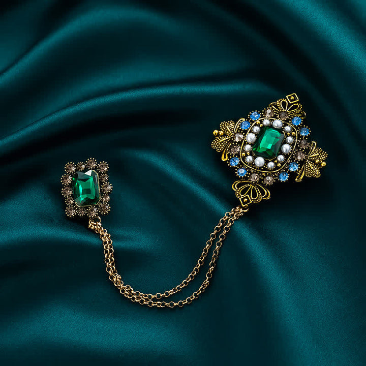 Broche chaîne baroque pour femme