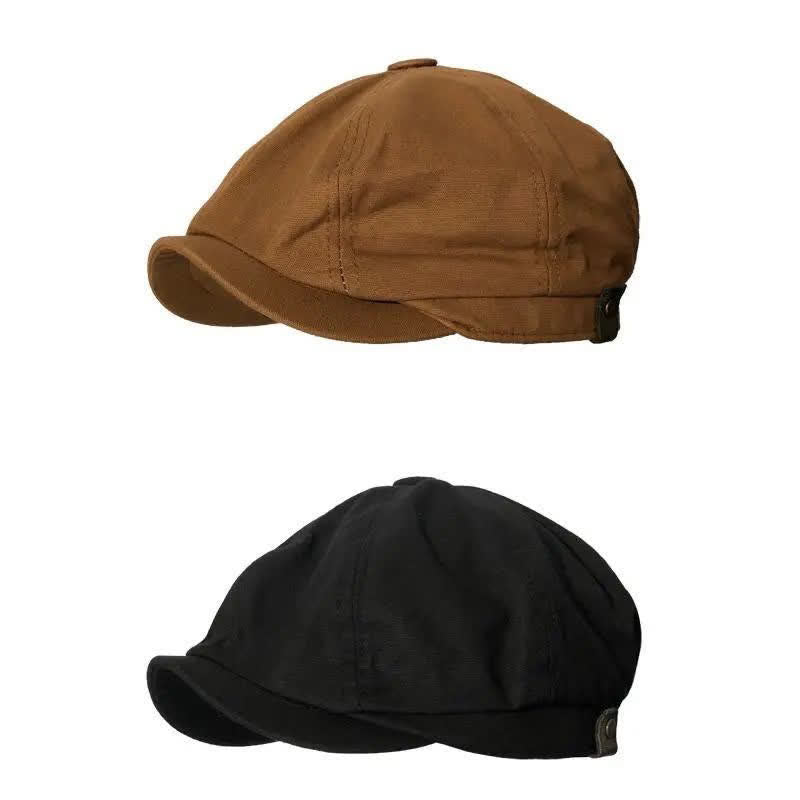 Casquette béret octogonale en coton de gavroche britannique - image 2
