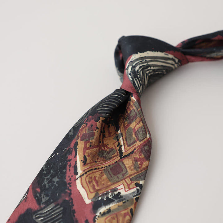 Cravate pour homme avec peinture abstraite classique - Style #16 - image 18