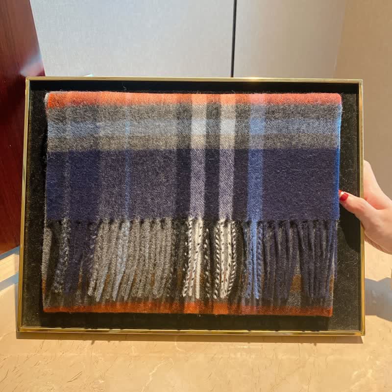 Écharpe unisexe Lamb Edinburgh à carreaux, grande et chaude - #13 - image 28