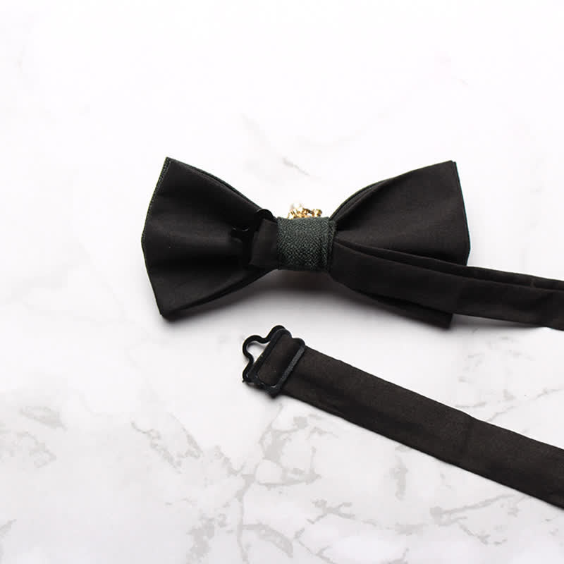 Nœud papillon de smoking formel en perles pour homme