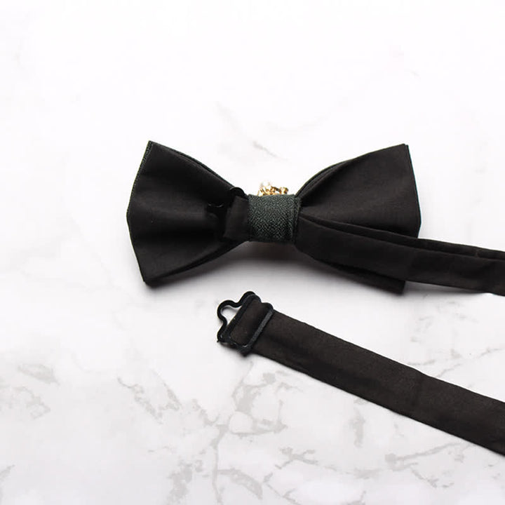 Nœud papillon de smoking formel en perles pour homme