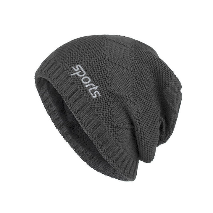 Bonnet tricoté décontracté d'hiver de couleur unie