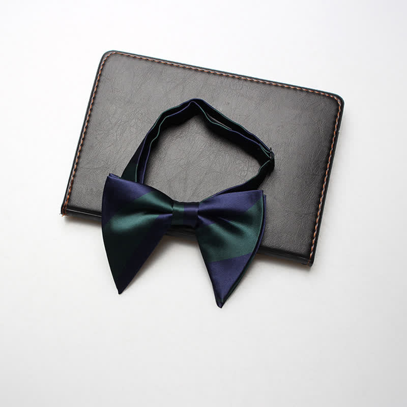 Nœud papillon surdimensionné à rayures pour homme