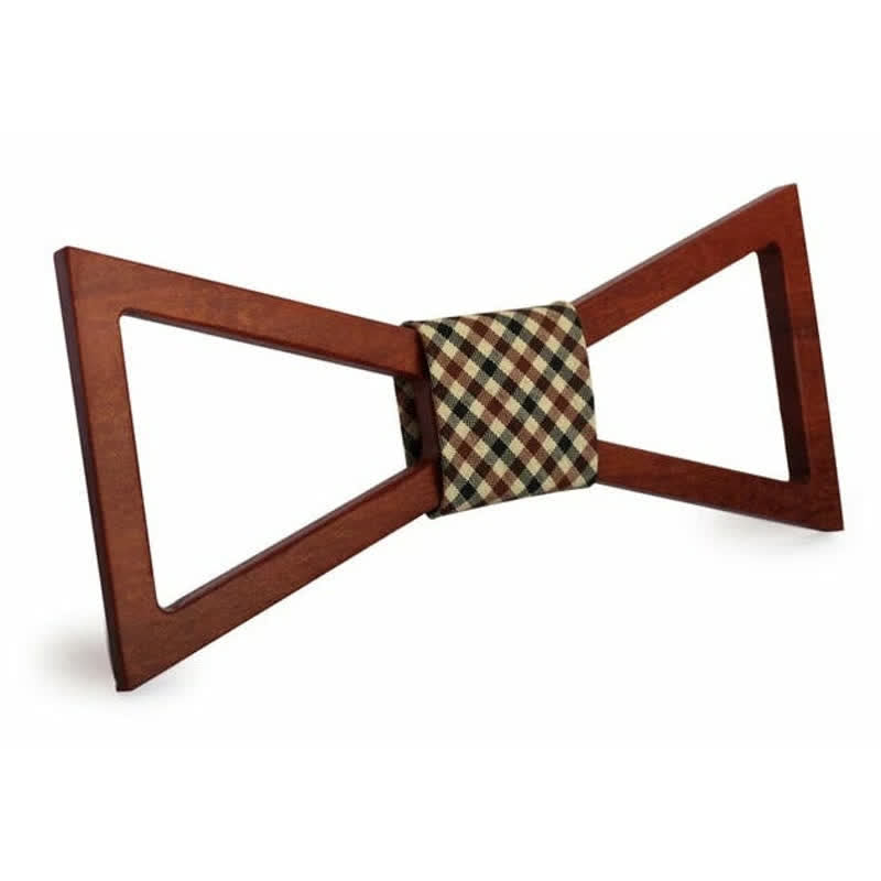 Noeud papillon classique en bois pour homme