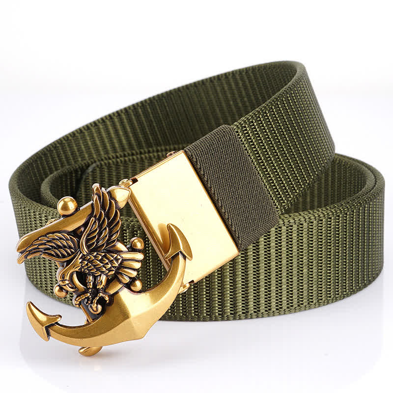 Ceinture en nylon avec ancre d'aigle pour homme