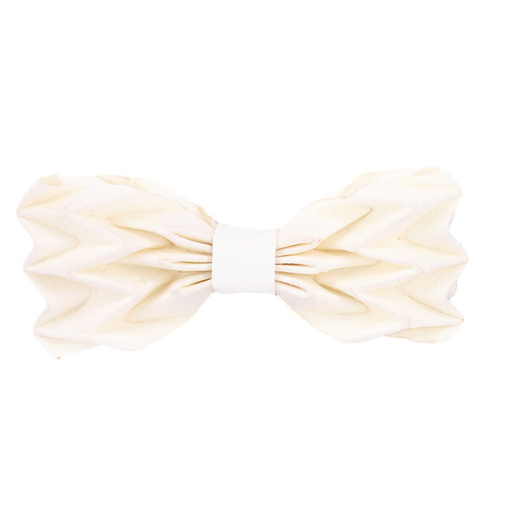 Nœud papillon en papier kraft écologique et créatif pour homme