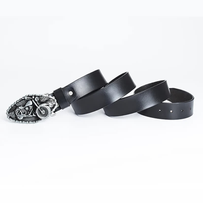 Ceinture en cuir pour moto Punk Locomotive pour homme