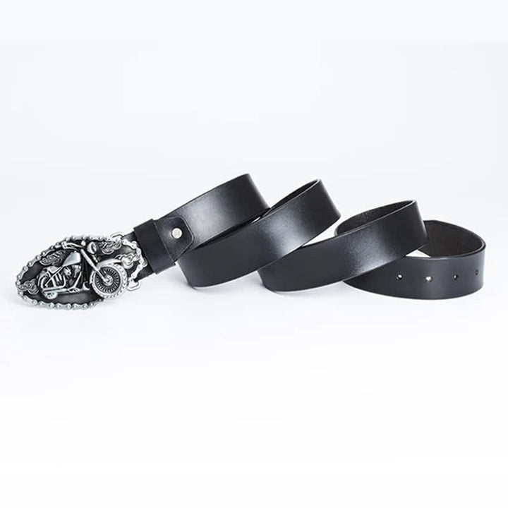 Ceinture en cuir pour moto Punk Locomotive pour homme