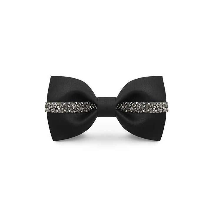 Nœud papillon de marié à chaîne brillante pour homme
