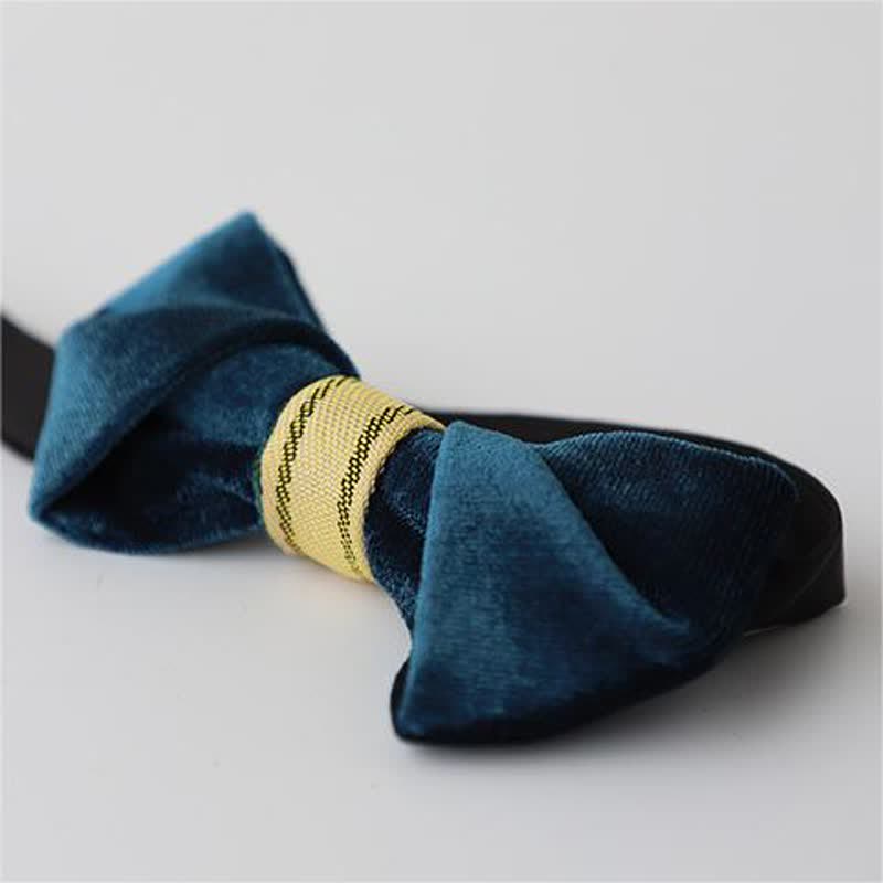 Nœud papillon simple en velours torsadé pour homme