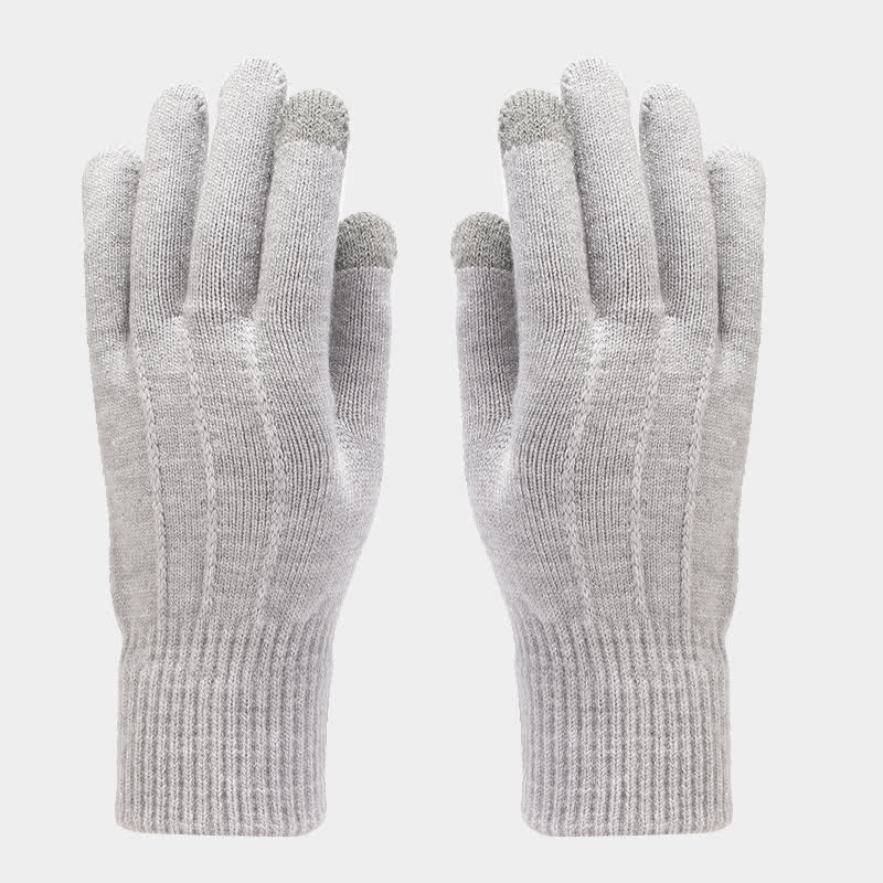 Ensemble de 3 pièces unisexe classique polyvalent avec bonnet, écharpe et gants