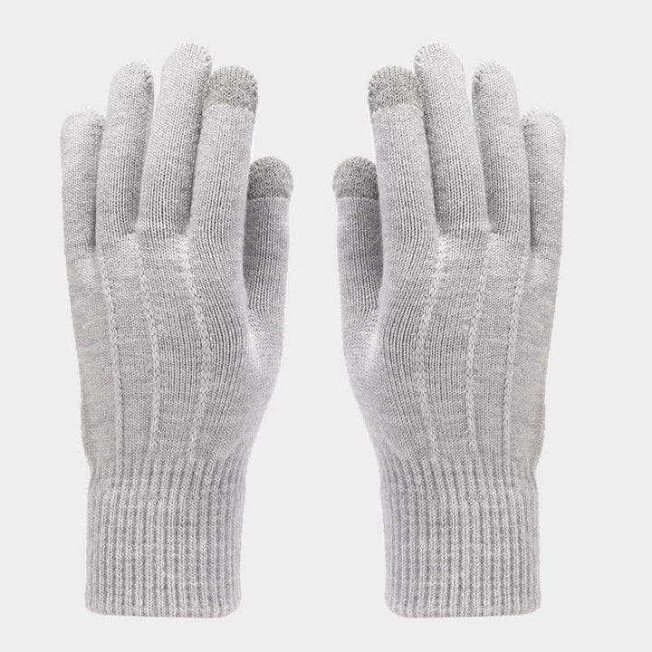 Ensemble de 3 pièces unisexe classique polyvalent avec bonnet, écharpe et gants