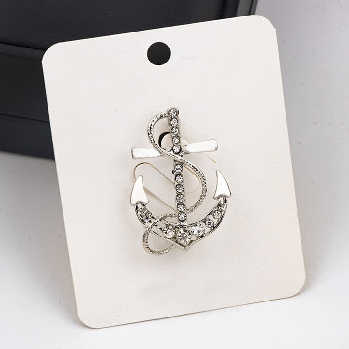 Broche ancre de bateau pour homme