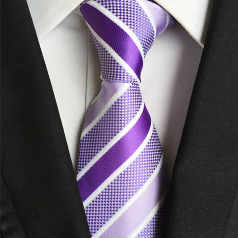 Cravate rayée colorée élégante pour homme