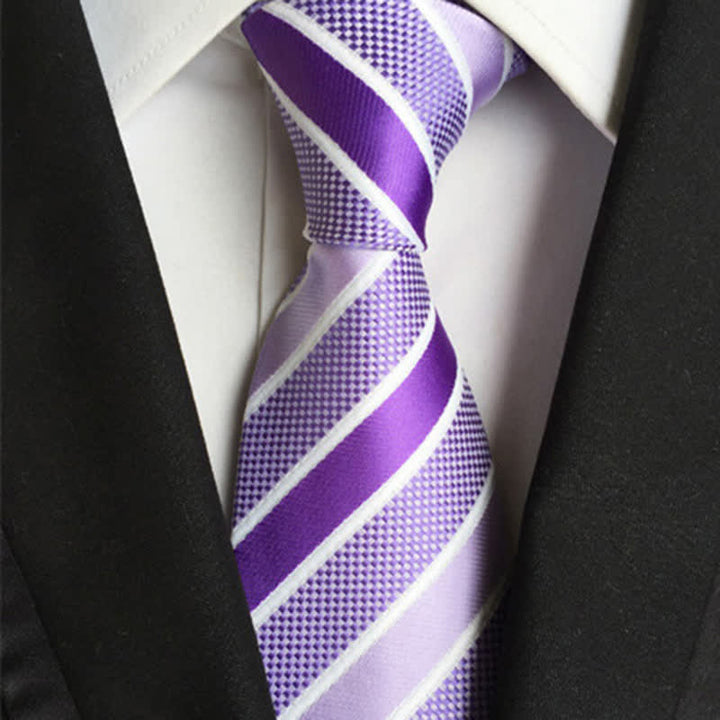Cravate rayée colorée élégante pour homme