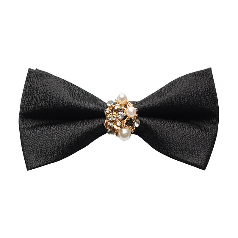 Nœud papillon de smoking formel en perles pour homme