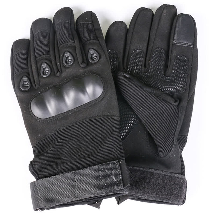 Gants tactiques épais doublés de polaire pour moto