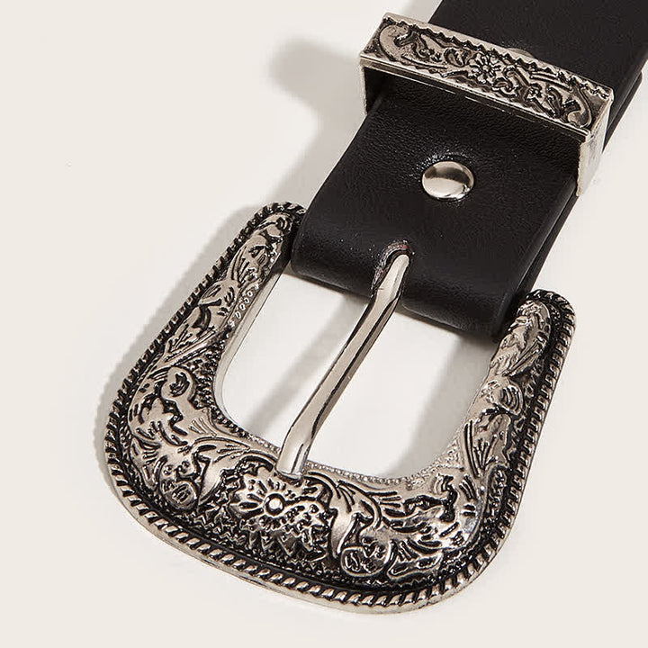 Superbe ceinture en cuir à rivets style punk pour femme