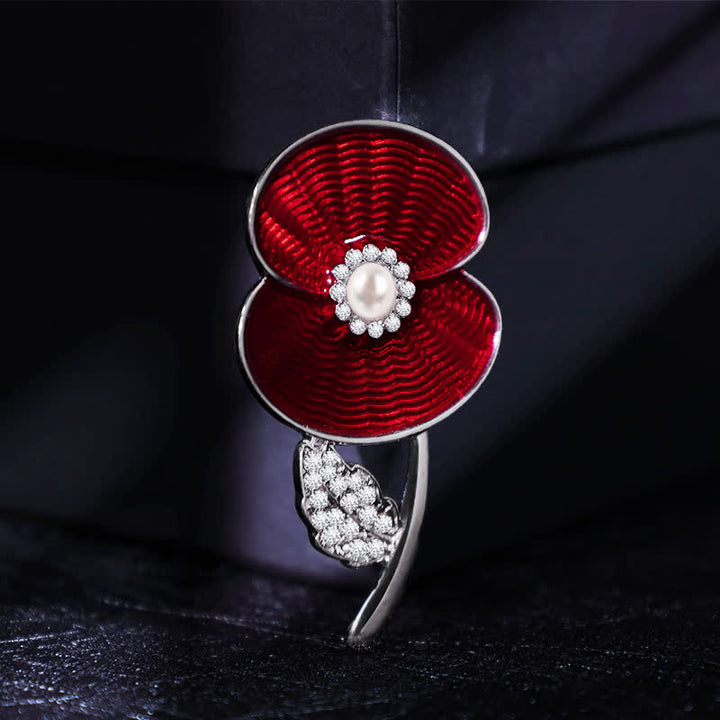 Broche coquelicot du jour du Souvenir pour femme