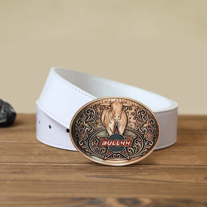 Ceinture en cuir avec boucle porte-bière créative Raging Bull pour homme