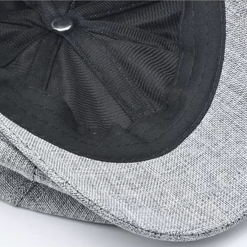 Casquette béret octogonale décontractée en lin respirant - image 6