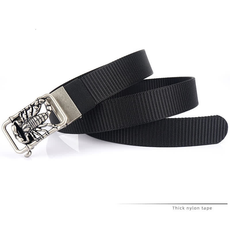 Ceinture simple en nylon pour homme King Scorpion