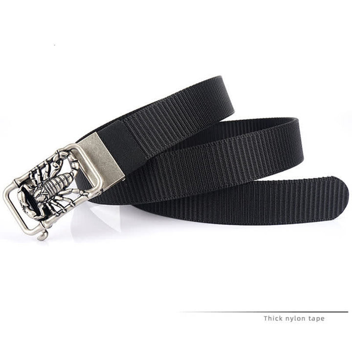 Ceinture simple en nylon pour homme King Scorpion