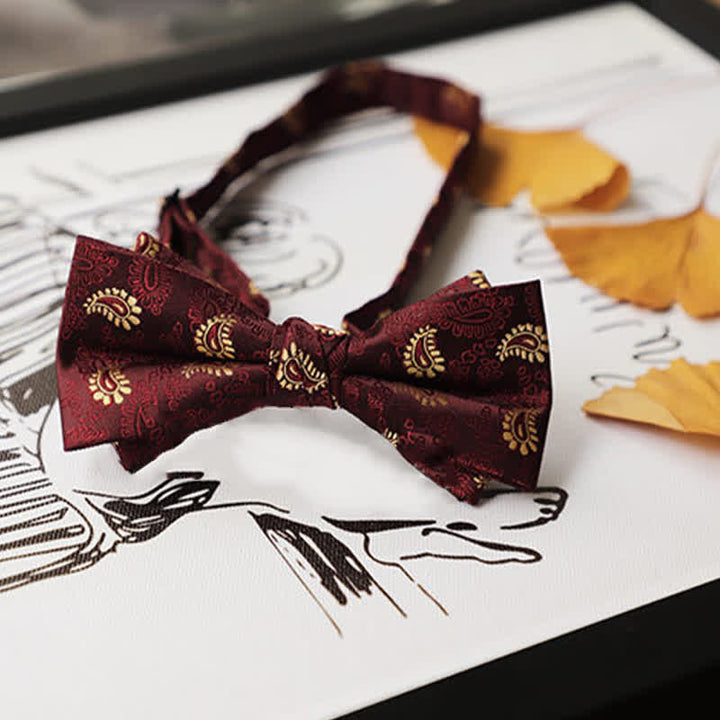 Nœud papillon Gentleman pour homme de la série Burgundy