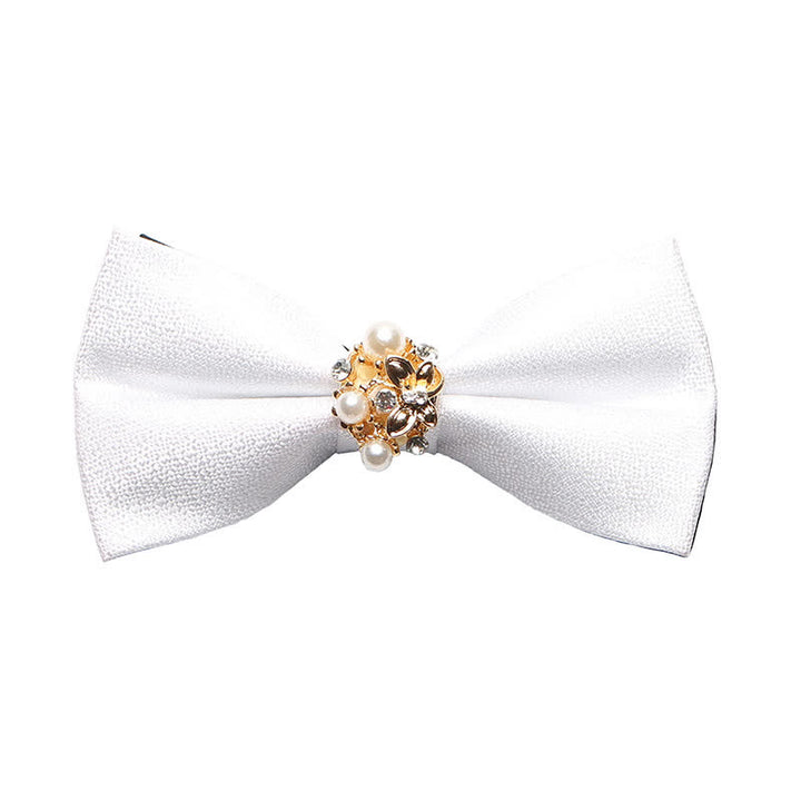 Nœud papillon de smoking formel en perles pour homme