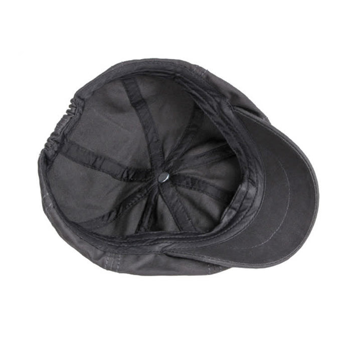 Casquette béret décontractée en coton de couleur unie - image 7