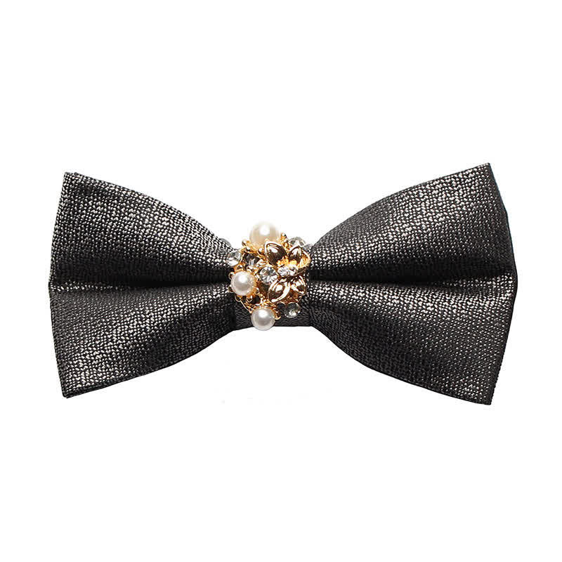 Nœud papillon de smoking formel en perles pour homme