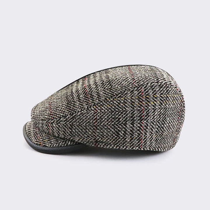 Casquette béret à visière courte de peintre vintage