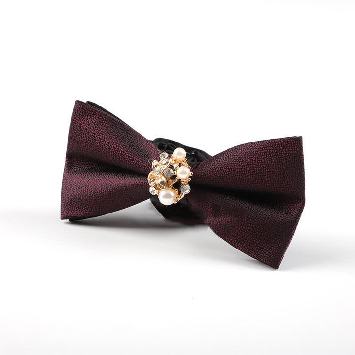 Nœud papillon de smoking formel en perles pour homme