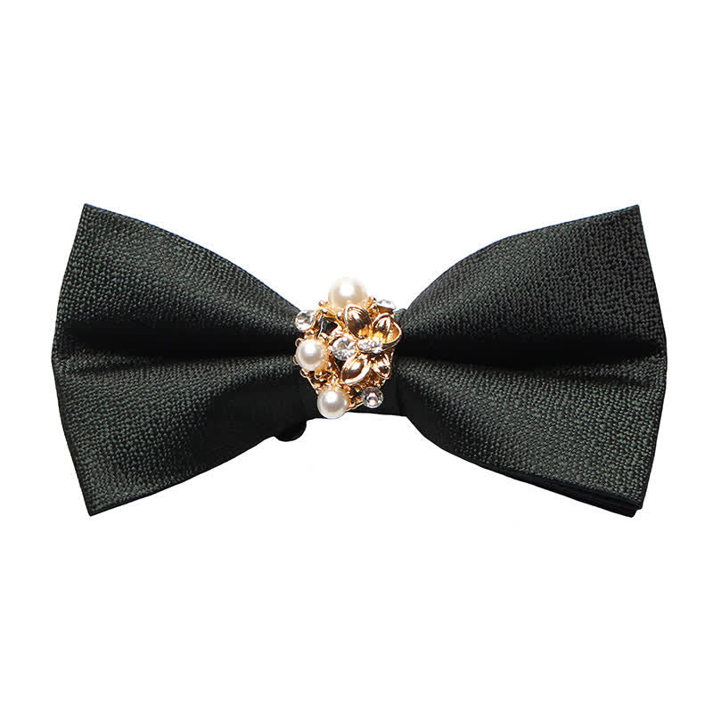 Nœud papillon de smoking formel en perles pour homme
