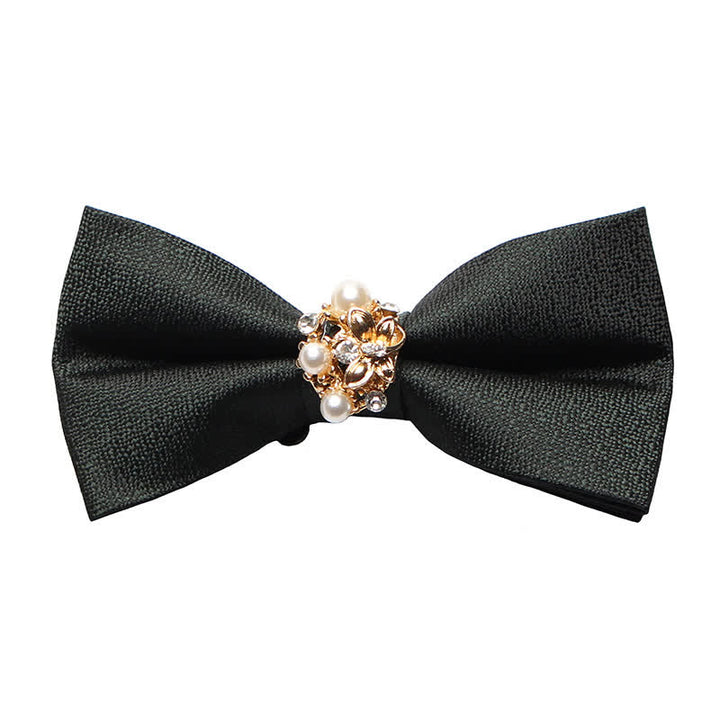 Nœud papillon de smoking formel en perles pour homme