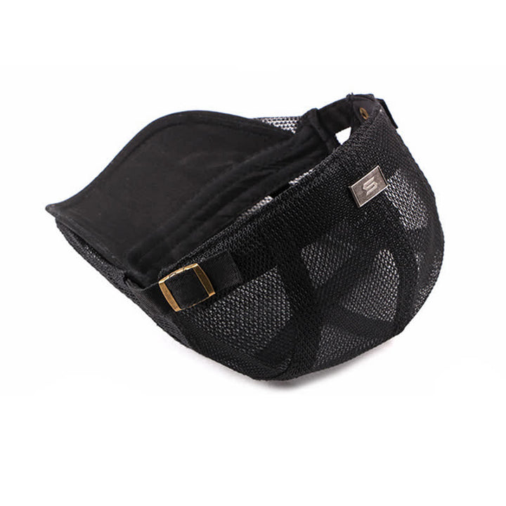 Béret plat en maille creuse respirante pour chapeau de soleil