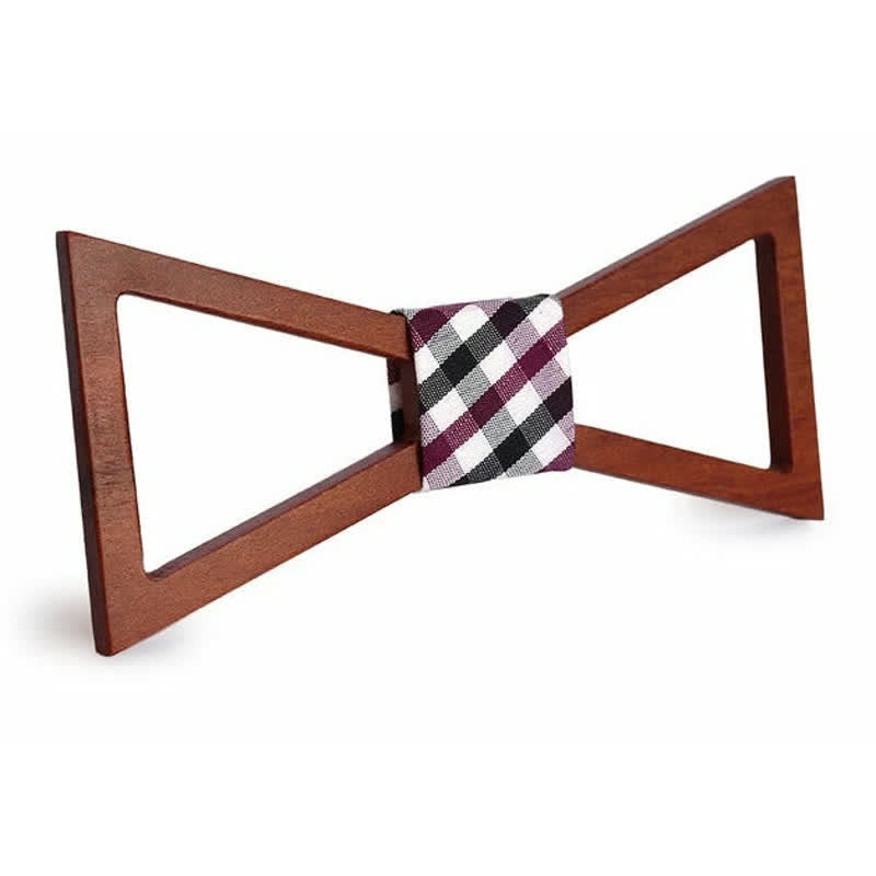 Noeud papillon classique en bois pour homme