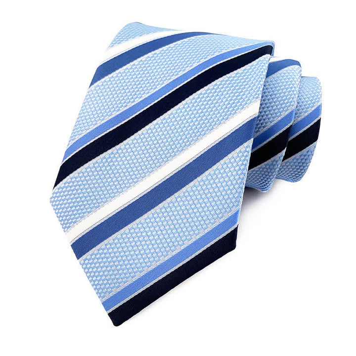 Cravate à rayures urbaines preppy pour homme