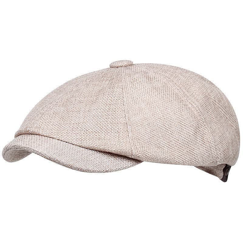 Casquette béret octogonale d'extérieur quatre saisons - Beige - M (22"-22 7/8") - image 0