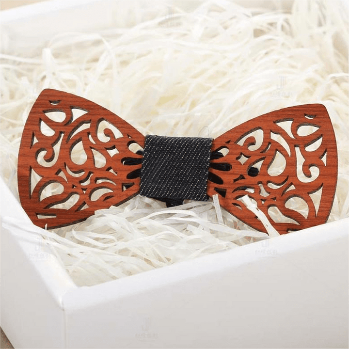 Nœud papillon en bois amusant et créatif pour homme
