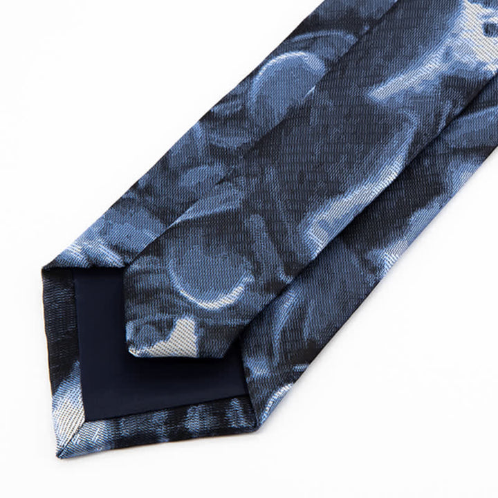 Cravate abstraite bleu foncé Dreamworld pour homme