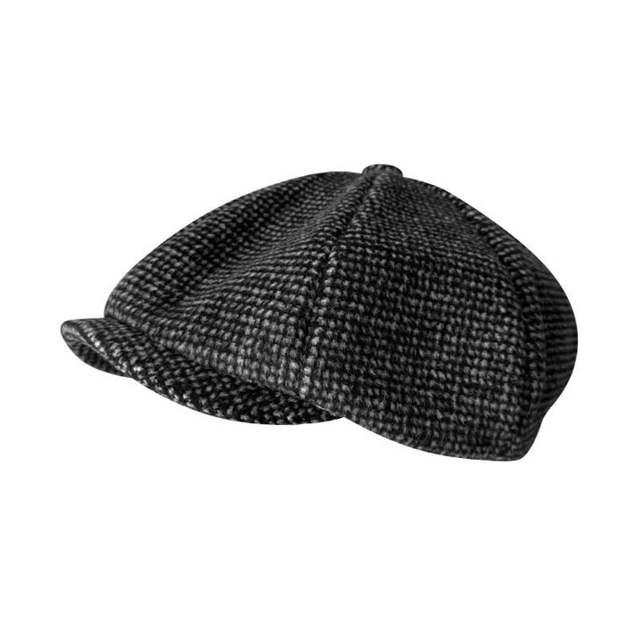 Béret octogonal à petits carreaux Gatsby - image 0