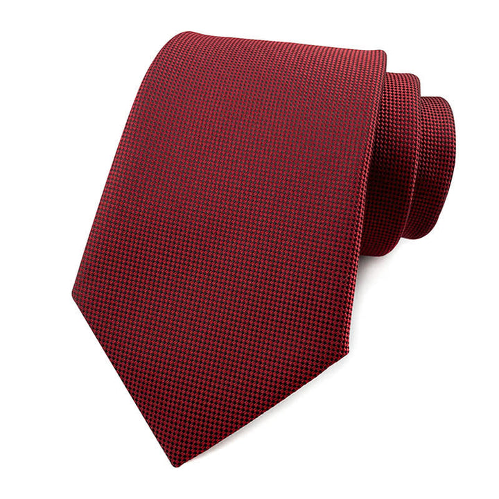 Cravate slim simple de couleur unie pour hommes