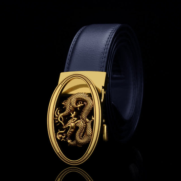 Ceinture en cuir vintage pour homme avec dragon volant