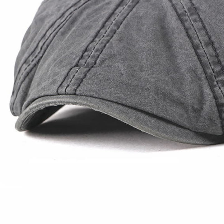 Casquette béret décontractée en coton vieilli délavé